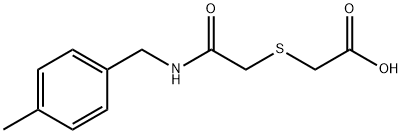 2-((2-[(4-METHYLBENZYL)AMINO]-2-OXOETHYL)SULFANYL)ACETIC ACID Struktur