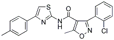 (3-(2-CHLOROPHENYL)-5-METHYLISOXAZOL-4-YL)-N-(4-(4-METHYLPHENYL)(2,5-THIAZOLYL))FORMAMIDE Struktur