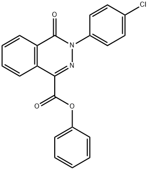 PHENYL 3-(4-CHLOROPHENYL)-4-OXO-3,4-DIHYDRO-1-PHTHALAZINECARBOXYLATE Struktur