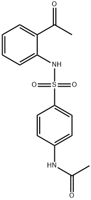 N-(4-[(2-ACETYLANILINO)SULFONYL]PHENYL)ACETAMIDE Struktur