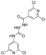 N1-(2,6-DICHLORO-4-PYRIDYL)-2-[(2,6-DICHLORO-4-PYRIDYL)CARBONYL]HYDRAZINE-1-CARBOXAMIDE Struktur