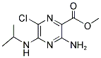 METHYL 3-AMINO-6-CHLORO-5-(ISOPROPYLAMINO)PYRAZINE-2-CARBOXYLATE Struktur