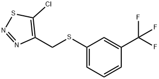 (5-CHLORO-1,2,3-THIADIAZOL-4-YL)METHYL 3-(TRIFLUOROMETHYL)PHENYL SULFIDE Struktur