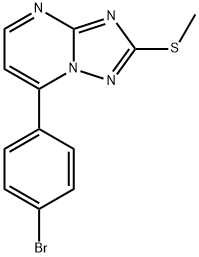 7-(4-BROMOPHENYL)-2-(METHYLSULFANYL)[1,2,4]TRIAZOLO[1,5-A]PYRIMIDINE Struktur