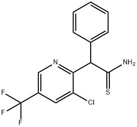 2-[3-CHLORO-5-(TRIFLUOROMETHYL)-2-PYRIDINYL]-2-PHENYLETHANETHIOAMIDE Struktur