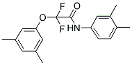 2-(3,5-DIMETHYLPHENOXY)-N-(3,4-DIMETHYLPHENYL)-2,2-DIFLUOROACETAMIDE Struktur