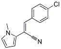 3-(4-CHLOROPHENYL)-2-(1-METHYL-1H-PYRROL-2-YL)ACRYLONITRILE Struktur