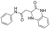 2-(3-OXO-1,2,3,4-TETRAHYDRO-QUINOXALIN-2-YL)-N-PHENYL-ACETAMIDE Struktur