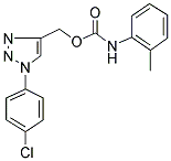 [1-(4-CHLOROPHENYL)-1H-1,2,3-TRIAZOL-4-YL]METHYL N-(2-METHYLPHENYL)CARBAMATE Struktur