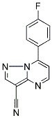 7-(4-FLUOROPHENYL)PYRAZOLO[1,5-A]PYRIMIDINE-3-CARBONITRILE Struktur