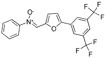 ((5-[3,5-DI(TRIFLUOROMETHYL)PHENYL]-2-FURYL)METHYLIDENE)(PHENYL)AMMONIUMOLATE Struktur