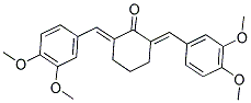 2,6-BIS-(3,4-DIMETHOXYPHENYLMETHYLENE)-CYCLOHEXANONE Struktur