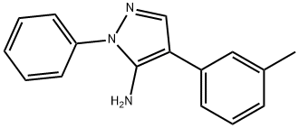 2-PHENYL-4-M-TOLYL-2H-PYRAZOL-3-YLAMINE Struktur