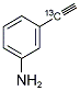 1-(3'-AMINOPHENYL)ACETYLENE-1-13C Struktur