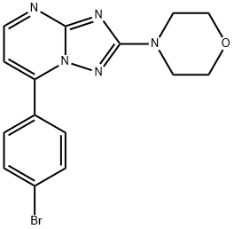 7-(4-BROMOPHENYL)-2-MORPHOLINO[1,2,4]TRIAZOLO[1,5-A]PYRIMIDINE Struktur