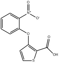 3-(2-NITROPHENOXY)-2-THIOPHENECARBOXYLIC ACID Struktur