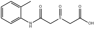 2-([2-OXO-2-(2-TOLUIDINO)ETHYL]SULFINYL)ACETIC ACID Struktur