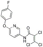 N1-[6-(4-FLUOROPHENOXY)-3-PYRIDYL]-2,3,3-TRICHLOROACRYLAMIDE Struktur