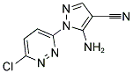 5-AMINO-1-(6-CHLOROPYRIDAZIN-3-YL)-1H-PYRAZOLE-4-CARBONITRILE Struktur