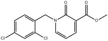 METHYL 1-(2,4-DICHLOROBENZYL)-2-OXO-1,2-DIHYDRO-3-PYRIDINECARBOXYLATE Struktur