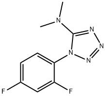 1-(2,4-DIFLUOROPHENYL)-N,N-DIMETHYL-1H-1,2,3,4-TETRAAZOL-5-AMINE Struktur