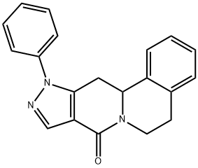 11-PHENYL-5,11,12,12A-TETRAHYDROPYRAZOLO[3',4':4,5]PYRIDO[2,1-A]ISOQUINOLIN-8(6H)-ONE Struktur