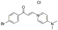 1-(4-BROMOPHENYL)-3-[4-(DIMETHYLAMINO)PYRIDINIUM-1-YL]PROP-2-EN-1-ONE CHLORIDE Struktur