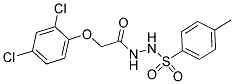 2-(2,4-DICHLOROPHENOXY)-N-(((4-METHYLPHENYL)SULFONYL)AMINO)ETHANAMIDE Struktur