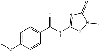 (4-METHOXYPHENYL)-N-(3-METHYL-4-OXO(2,3,5-THIADIAZOLINYL))FORMAMIDE Struktur