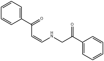 3-[(2-OXO-2-PHENYLETHYL)AMINO]-1-PHENYL-2-PROPEN-1-ONE Struktur