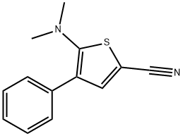 5-(DIMETHYLAMINO)-4-PHENYL-2-THIOPHENECARBONITRILE Struktur