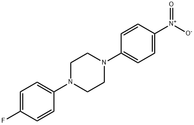 1-(4-FLUOROPHENYL)-4-(4-NITROPHENYL)PIPERAZINE Struktur