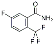 5-FLUORO-2-(TRIFLUOROMETHYL)BENZAMIDE Struktur