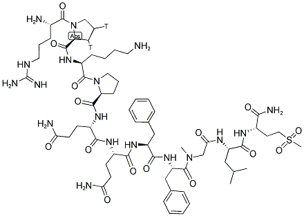 SUBSTANCE P, (9-SAR, 11-MET(O2)), [2-PROLYL-3,4-3H]- Struktur