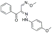 2-[2-(4-METHOXYPHENYL)HYDRAZONO]-3-OXO-3-PHENYLPROPANAL O-METHYLOXIME Struktur