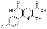 6-(4-CHLOROPHENYL)-2-HYDROXY-3,5-PYRIDINEDICARBOXYLIC ACID Struktur