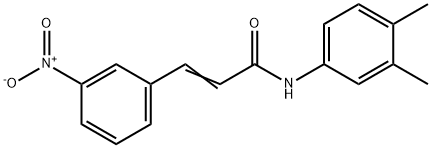 N-(3,4-DIMETHYLPHENYL)-3-(3-NITROPHENYL)ACRYLAMIDE Struktur