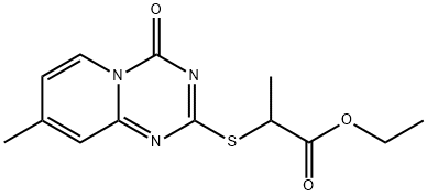 ETHYL 2-[(8-METHYL-4-OXO-4H-PYRIDO[1,2-A][1,3,5]TRIAZIN-2-YL)SULFANYL]PROPANOATE Struktur