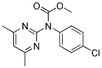 N-(4-CHLOROPHENYL)-N-(4,6-DIMETHYLPYRIMIDIN-2-YL)CARBAMIC ACID, METHYL ESTER Struktur