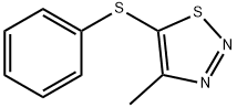 4-METHYL-1,2,3-THIADIAZOL-5-YL PHENYL SULFIDE Struktur