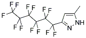 3-(PERFLUORO-1-HEXYL)-5-(METHYL)PYRAZOLE Struktur