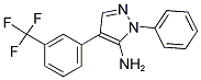 1-PHENYL-4-[3-(TRIFLUOROMETHYL)PHENYL]-1H-PYRAZOL-5-AMINE Struktur