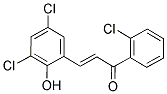 1-(2-CHLOROPHENYL)-3-(3,5-DICHLORO-2-HYDROXYPHENYL)PROP-2-EN-1-ONE Struktur