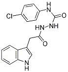 N-(((4-CHLOROPHENYL)AMINO)CARBONYLAMINO)-2-INDOL-3-YLETHANAMIDE Struktur