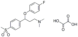 N,N-DIMETHYL-3-[(4-FLUOROPHENYL)OXY]-3-[4-(METHYLSULPHONYL)PHENYL]PROPYLAMINE, OXALATE Struktur