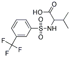 3-METHYL-2-(([3-(TRIFLUOROMETHYL)PHENYL]SULFONYL)AMINO)BUTANOIC ACID Struktur