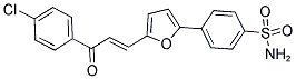 4-(5-[3-(4-CHLOROPHENYL)-3-OXOPROP-1-ENYL]-2-FURYL)BENZENE-1-SULFONAMIDE Struktur