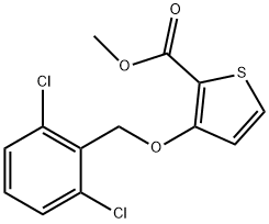 METHYL 3-[(2,6-DICHLOROBENZYL)OXY]-2-THIOPHENECARBOXYLATE Struktur