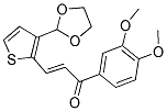 1-(3,4-DIMETHOXYPHENYL)-3-[3-(1,3-DIOXOLAN-2-YL)-2-THIENYL]PROP-2-EN-1-ONE Struktur