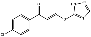 1-(4-CHLOROPHENYL)-3-(1H-1,2,4-TRIAZOL-3-YLSULFANYL)-2-PROPEN-1-ONE Struktur